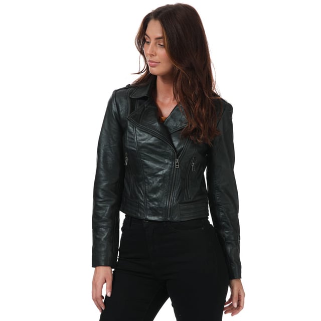 Elle leather jacket clearance