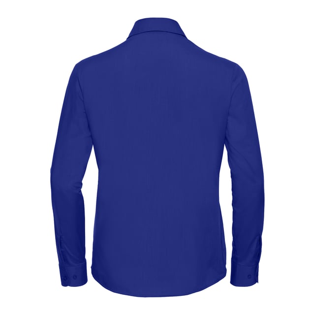 65% Polyester, 35% Cotton Poplin. Design: Plain. Pockets: 1 Chest Pocket. Cuff: Adjustable, Buttoned. Fastening: Button-Down. Neckline: Buttoned, Turn Down Collar. Sleeve-Type: Long-Sleeved. Hem: Rounded. Fabric Technology: Durable. Easy-Care. Fit: Classic. 110gsm. Sustainability: Amfori, Better Cotton Initiative, BSCI, Fair Labor Association, Oeko-Tex Standard 100 Certified, WRAP Certified. Suitable for: Embroidery.