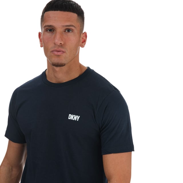 Men\'s DKNY Giants 3 Pack Lounge T-Shirts in White Navy