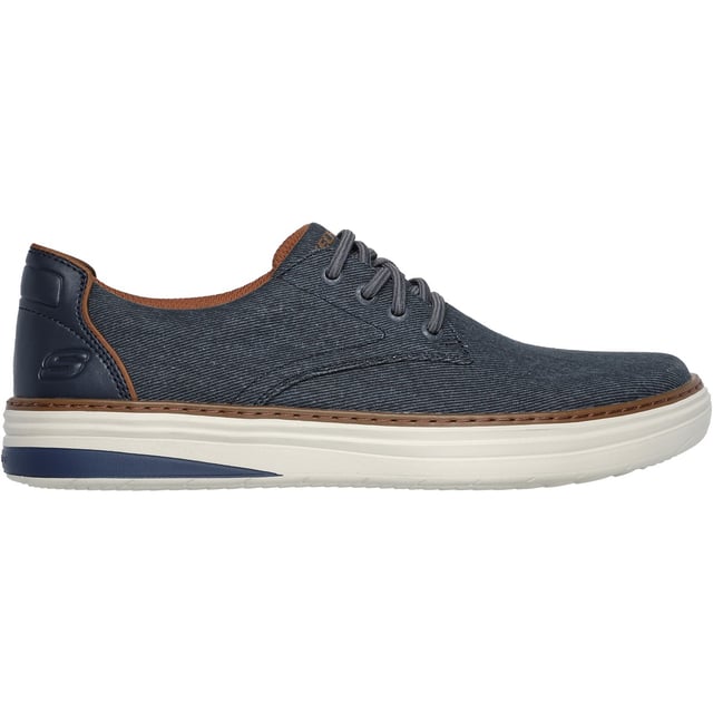 Bring classic style and comfort everywhere in Skechers Hyland - Ratner. This laced slip-on features a canvas upper with a Classic Fit and an odour neutralizing charcoal infused Skechers Air-Cooled Memory Foam comfort insole