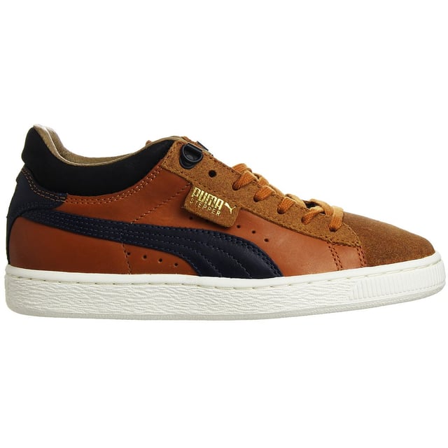 Puma brown hot sale leather trainers