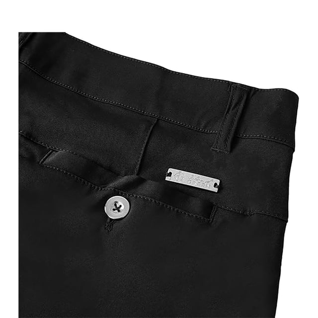96% Polyester, 4% Elastane. Fabric: Stretch. Design: Logo, Plain. Fastening: Button, Zip Fly. Fabric Technology: Flexible. Belt Loops, Cropped. Pockets: 2 Side Pockets, 2 Back Pockets, Welted. Hem: Side Vents.