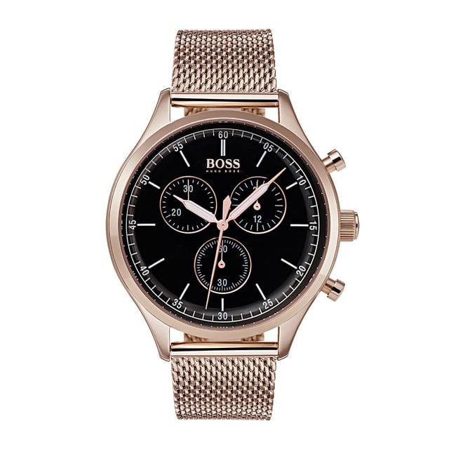 Rose gold hugo new arrivals boss mens watch
