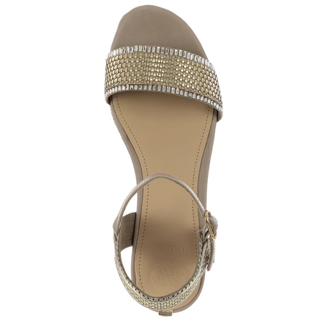 Guess FLLS22LEL03-PLATI-39 Deze sandalen zijn de ideale schoen voor in de zomer.