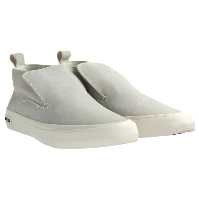 Seavees Huntington Middle Slip-On Grijs Suède Leren Damesschoenen