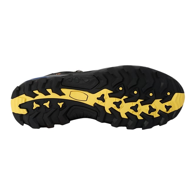 Regatta Mens Samaris III Walking Boots (Oxford Blue/Black) Upper: Durable, Polyester, PU (Polyurethane), Synthetic. Insole: TECFOAM. Midsole: EVA (Ethyl Vinyl Acetate), Lightweight, Shock Absorbing. Outsole: Rubber, Traction Grip. 8 Eyelets. Fabric Technology: Breathable, Hardwearing, Isotex, Water Repellent, Water Resistant, Waterproof. Abrasion Resistant, Cushioned, Flexible, Heel Bumpers, Moulded Collar, Pull Tab, Scuff Guards, Toe Cap. Flat Heel. Cut: Mid Cut. Design: Contrast Detail, Logo, Text. Toe Style: Round. Fastening: Ghillie Lacing.