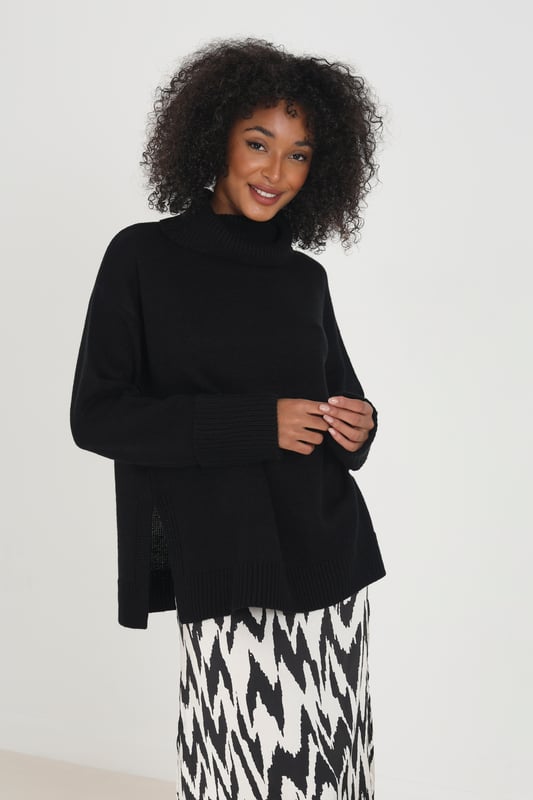 Brave soul roll neck jumper on sale