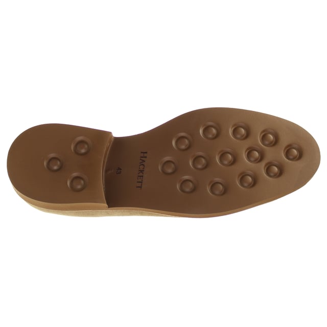 Hackett Chino Eyelet Blucher Lace-Up Beige Suede Leather Mens Shoes HMS20802 836