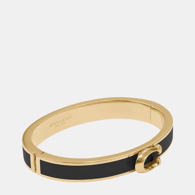 Push C Hinged Bangle Length 6.0cm,  Width 5.5cm,