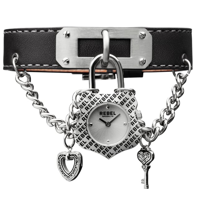 Rebel Women's RB114-4071 SeagateRebel Seagate Silver Dial Women's Watch RB114-4071
Rebel Women's Watch from the Seagate Collection
Round 316L Stainless Steel Silver Case
Silver Dial, Mineral Crystal w/ Sapphire Coating
Black Leather Band with Tang Buckle
Water Resistance: 5 ATM (50 meters, 165 feet)
7mm Case Thickness, 25mm Case Diameter, 16mm Band Width
Quartz Movement