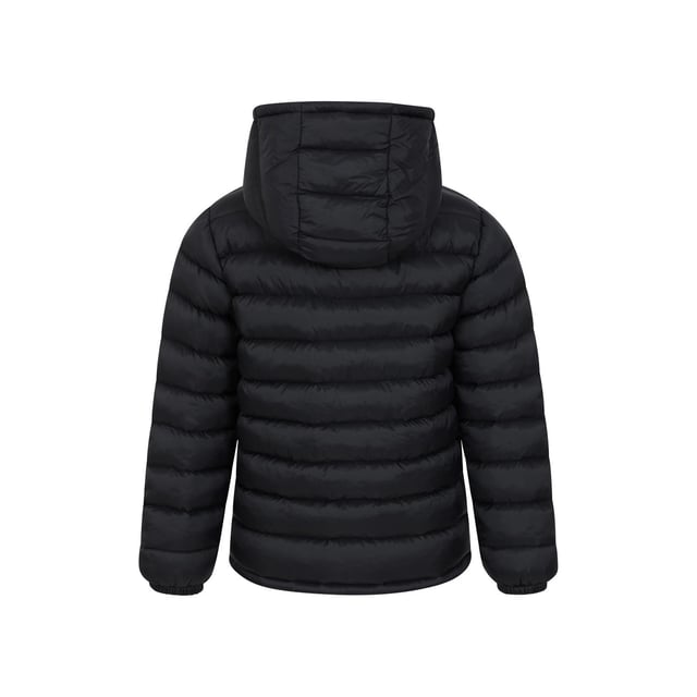 Outer Materials: 100% Polyamide. Lining Material: 100% Polyester. Filling Material: 100% Polyester. Filling: Microfibre. Design: Logo, Quilted. Fabric Technology: DWR Finish, Water Resistant. Cuff: Elasticated. Neckline: Hooded. Sleeve-Type: Long-Sleeved. Hood Features: Grown On Hood. Pockets: 2 Side Pockets. Fastening: Full Zip.