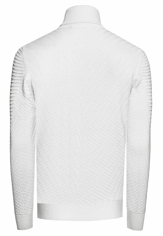 Jersey de cuello alto Rusty Neal para hombre. El jersey de cuello alto está hecho de algodón y poliéster y tiene un bonito ajuste ceñido.