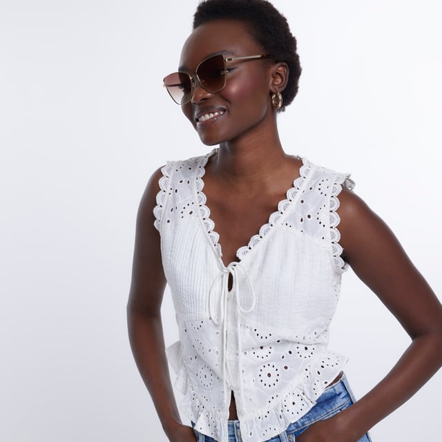 Women's Island Bodice Top – Strapless Ruched Boned Corset Top With Scarf, Lightweight Crepe Fabric