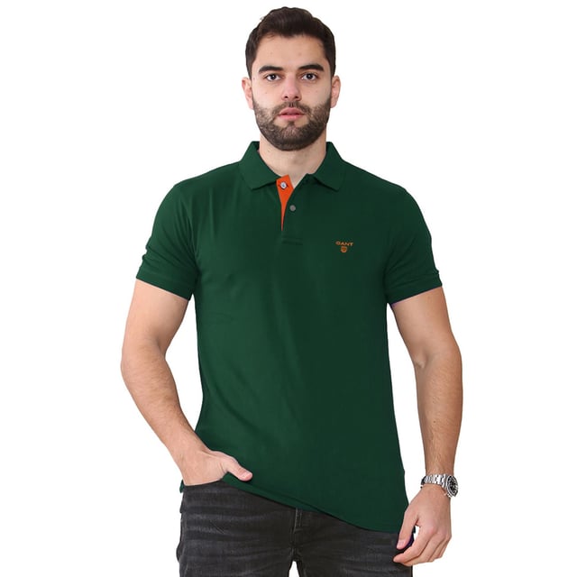 Gant contrast collar polo shirt clearance