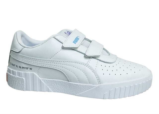 PUMA CALI V X Selena Gomez Strap de cuero blanco Trainers 372461 01