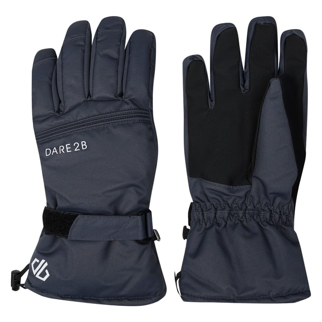 Polyester fabric with waterproof and breathable Ared 5000 insert. Water repellent finish. High loft polyester insulation. Warm scrim lining. Synthetic nubuck thumb. Textured gripped palm & thumb. Elasticated wrist. Adjustable cuffs. Shockcord and toggle lower wrist adjustment. Secure clip attachment.