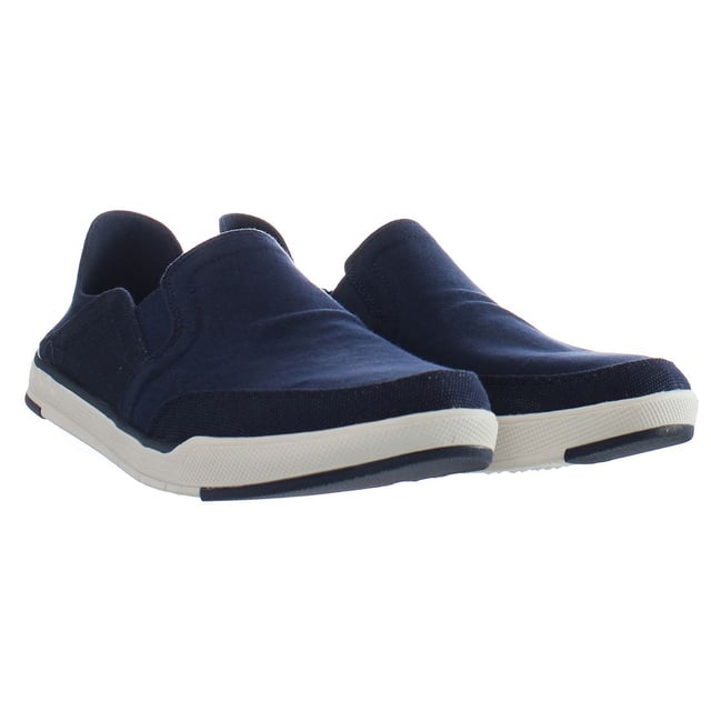 Clarks Step Isle Row Slip-On Blue Synthetic Mens Plimsolls 261486157