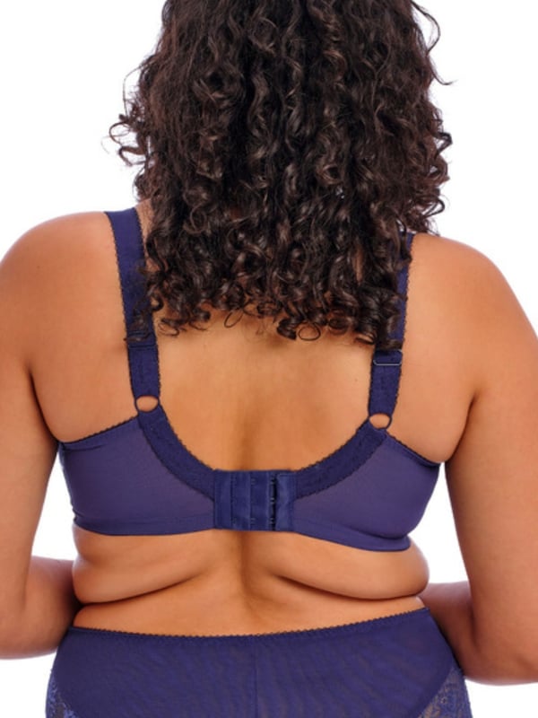 Elomi Morgan Underwired Bra. Three section cup with elasticated neck edge and stretch lace. Product is hand wash only.