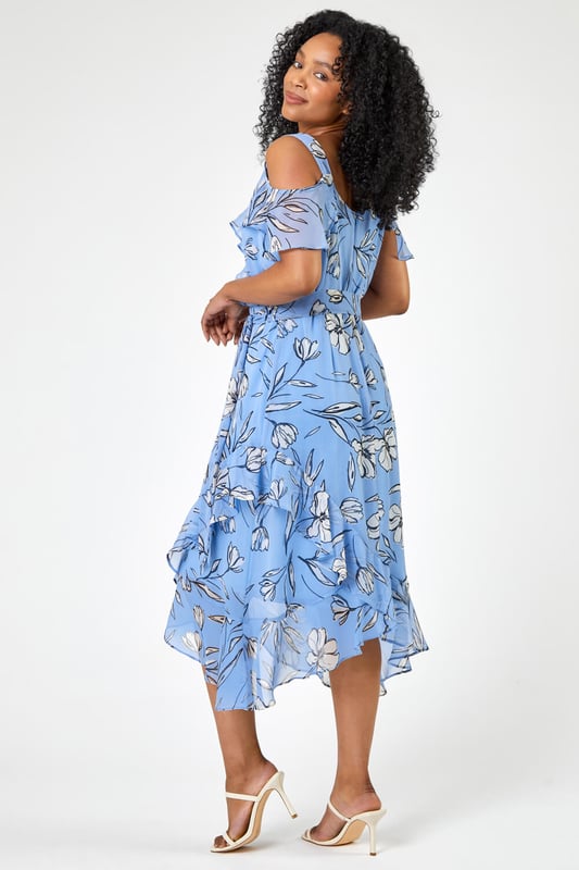 Cold shoulder dress new look sale