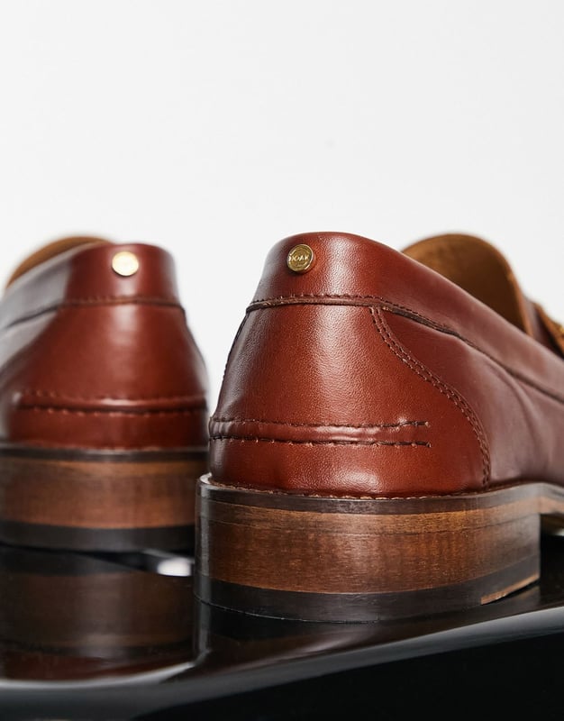 Noak made in Portugal loafers in tan leatherBrown