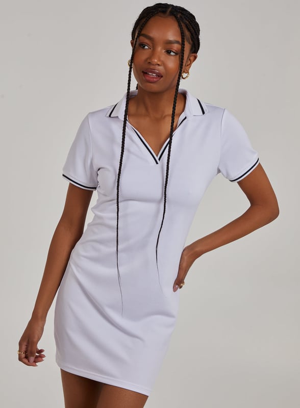 Sports polo dress top