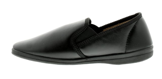 New Mens Gents Black Croft Originals Memory Foam Insoles Slippers