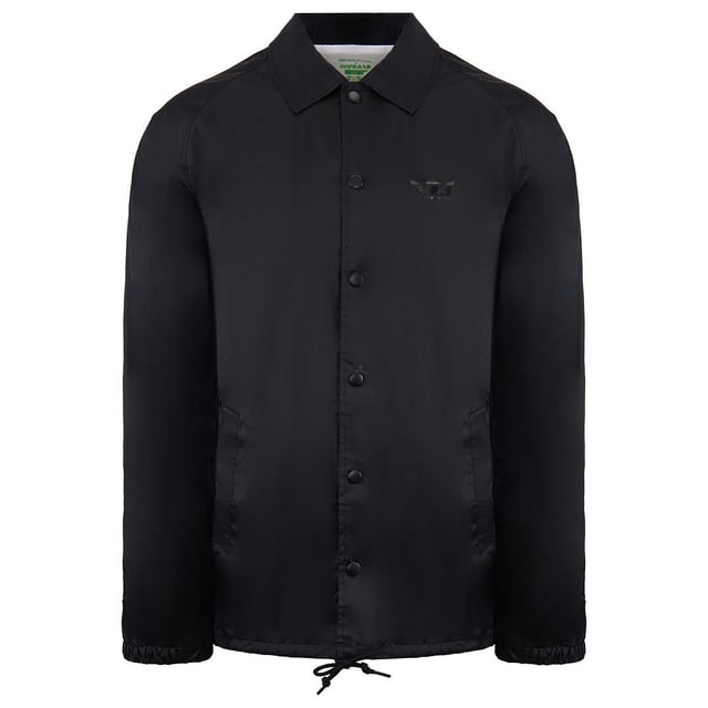 Supra x Heidi Klum Cochs Botón de manga larga Botón Up Black Mens Jacket 101900 008