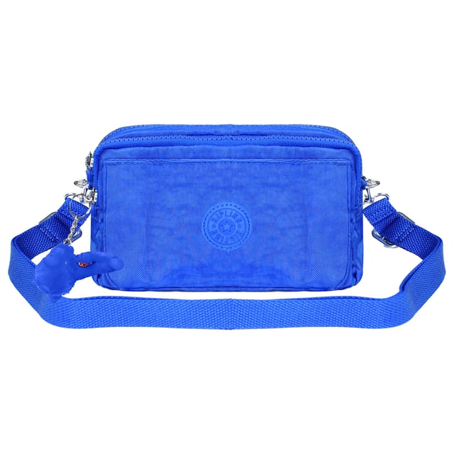 The Kipling Abanu Multi Women's Blue Mini 2-in-1 Crossbody and Bum Bag offers the ultimate versatility, functioning as both a compact crossbody bag and a bum bag. With its stylish blue shade and smart design, this bag is perfect for hands-free convenience, allowing you to transition seamlessly between casual outings, travel, and everyday adventures.
 
Key Features:
2-in-1 Design: 

This bag can be worn as a crossbody or as a bum bag, offering versatile carrying options to suit different activities and personal styles.

Compact and Lightweight: 

Despite its mini size, the bag offers ample space for essentials like your phone, keys, wallet, and other small items, all while being lightweight and easy to carry.

Durable Nylon Material: 

Made from Kipling’s signature crinkle nylon, this bag is water-resistant, durable, and easy to clean, ensuring it holds up to daily wear.

Multiple Pockets for Organization: 

Features two main zip compartments, an interior zip pocket, and an external front zip pocket for easy access to frequently used items, keeping your essentials organized and accessible.

Adjustable Strap: 

The adjustable strap allows you to customize the fit, whether worn across the body or around the waist for hands-free convenience.

Stylish Blue Color: 

The chic blue shade is both fashionable and easy to match with various outfits, making it ideal for casual wear and travel alike.

Signature Monkey Keychain: 

Includes Kipling’s iconic monkey keychain for a playful, signature touch that adds personality to the bag.

 
The Kipling Abanu Multi Women's Blue Mini 2-in-1 Crossbody and Bum Bag is the perfect companion for those who value flexibility, organization, and style. Whether worn as a crossbody for casual outings or as a bum bag for a secure, hands-free option, this versatile bag keeps you organized and stylish on the go.
 
 
 