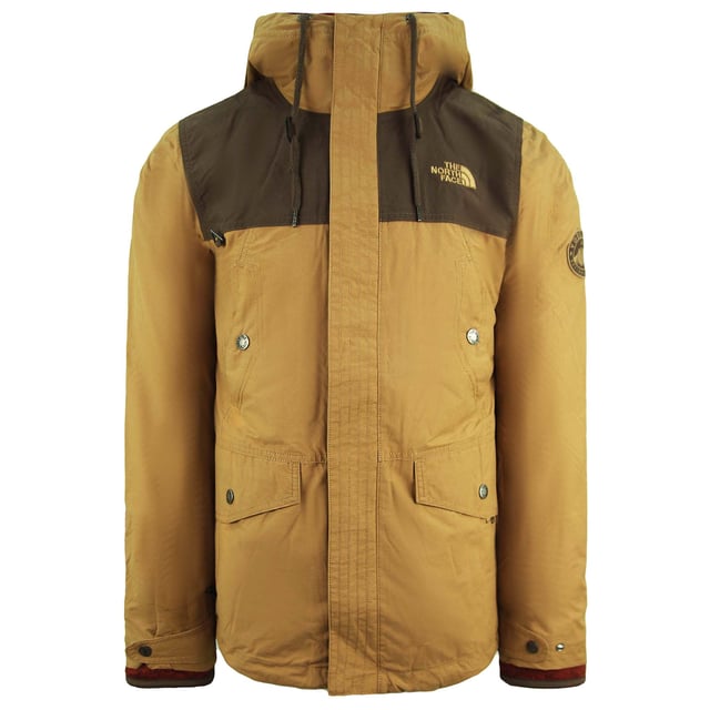 The North Face Snap Neck Triclimate Jacke Light Brown Mens Lifestyle Coat NF0A3L7DT5C