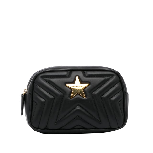 Vintage Stella McCartney Quilted Star Pouch Black