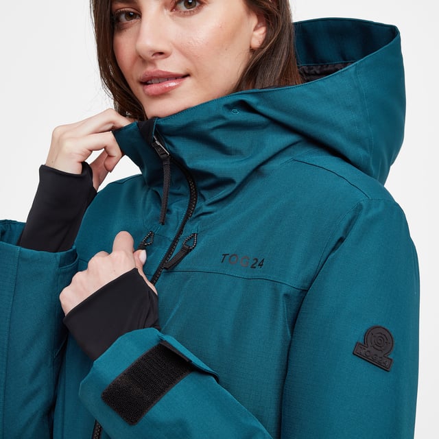 Belted ski jacket womens online