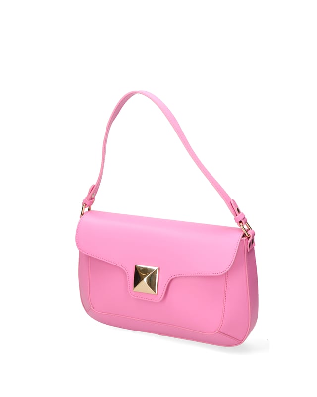 Bolso bandolera para mujer. El cierre es con botón magnético. Los bolsillos internos son uno con cremallera. Los bolsillos externos están ausentes. La bandolera es ajustable y extraíble en piel. El mango es de piel. Hay un compartimento interno. El material exterior es piel auténtica arrugada. Internamente está forrado en tejido 70% algodón - 30% poliéster. Medidas: 31x19x5 cm. Hecho en Italia