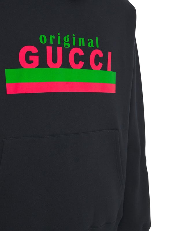 Gucci Original Logo Printed Hoodie In Black gucci-original-logo-printed-hoodie-in-black