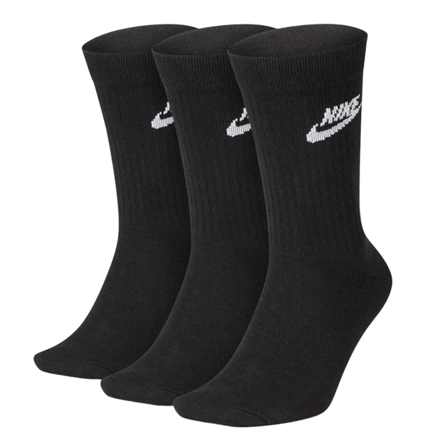SOFT SOCKS IN A CREW CUT. The Nike Sportswear Everyday Essential Socks are made with soft, stretchy fabric that moulds to your foot for all-day comfort.