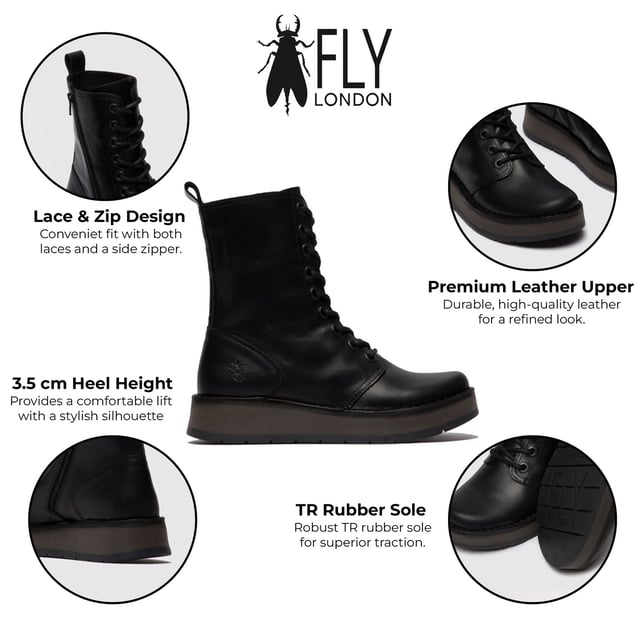 Calzado Fly London Guia De Tallas Botas Chelsea De Plataforma De