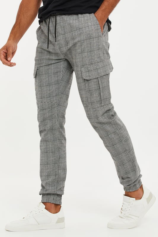 Cargo pants checkered clearance