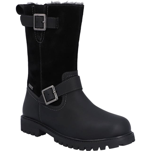 Joining our Country Range, the Ness Mid Boot is our ultimate biker style cold-weather companion! This waterproof design combines premium leathers and cosy soft suede. Beneath the foot is a heavily cleated TPR outsole offering great grip and style.