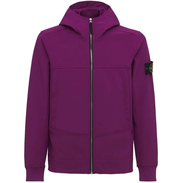 Stone island soft new arrivals shell badge hooded jacket