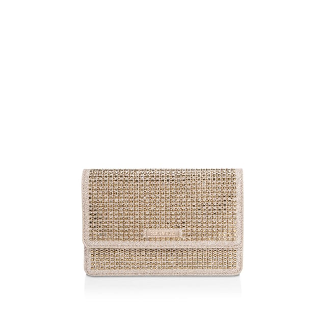 Carvela gold hotsell clutch