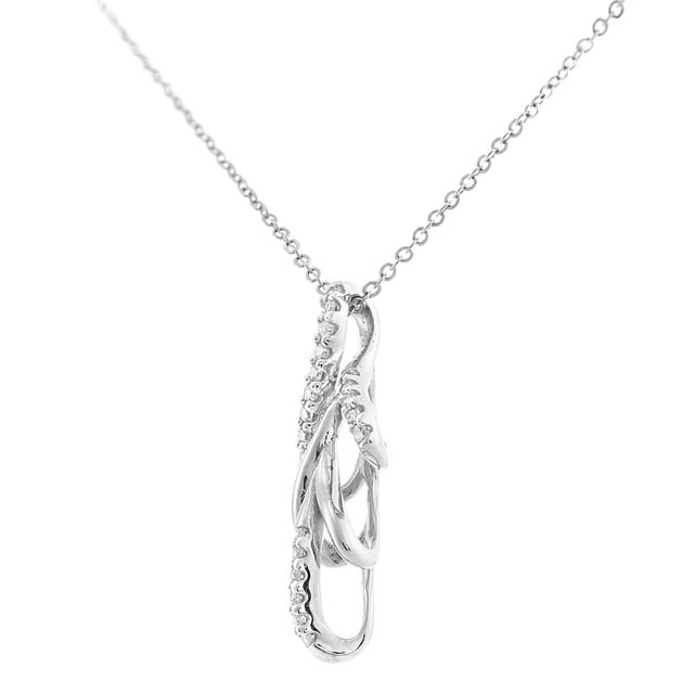 9K (375) witgoud: 1,4 gram; # Diamant: 0,08 ct