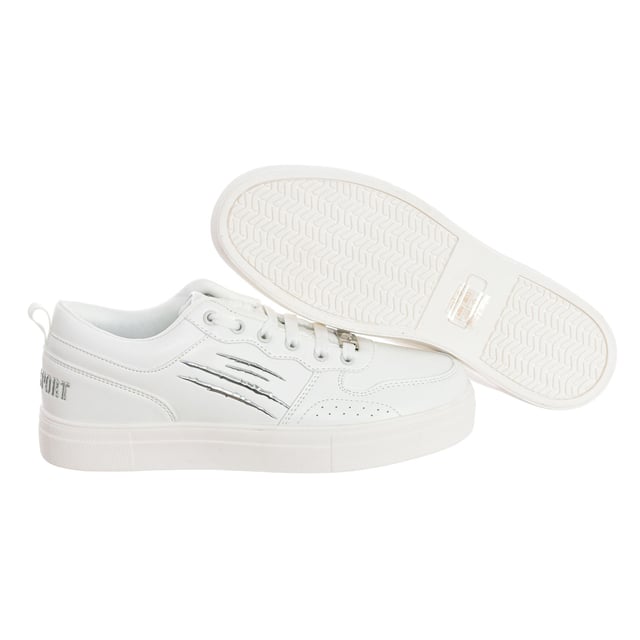 Plein Sport sportschoenen.
 Halfhoge sportschoenen, ideaal voor dagelijks gebruik.
 Comfortabele en ademende stof.
 Merknaam gegraveerd op de achterkant.
 Badge op de tong.
 Klauwprint op de zijkant.
 Verstelbaar met veters.
 Naden in toon zichtbaar.
 Samenstelling: Buitenkant: Synthetisch; Binnenkant: Textiel+leer; Zool: Synthetisch
 Onderhoud:
Reinigen met een vochtige doek.