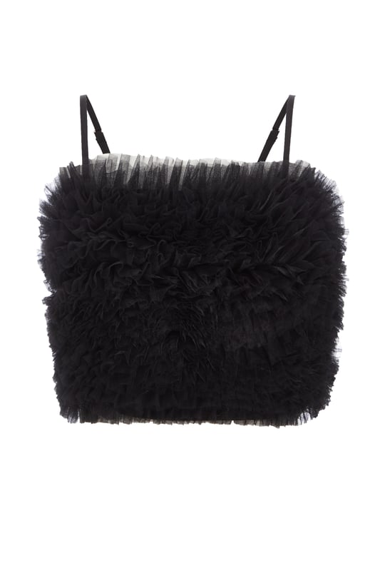 - Tulle finish - Ruffle details - Strappy - Cropped fit - Model height: 5'8" - Model wears uk 8 / us 4 / eur 36 - Always check the care wash label - Cool hand wash with mild detergent