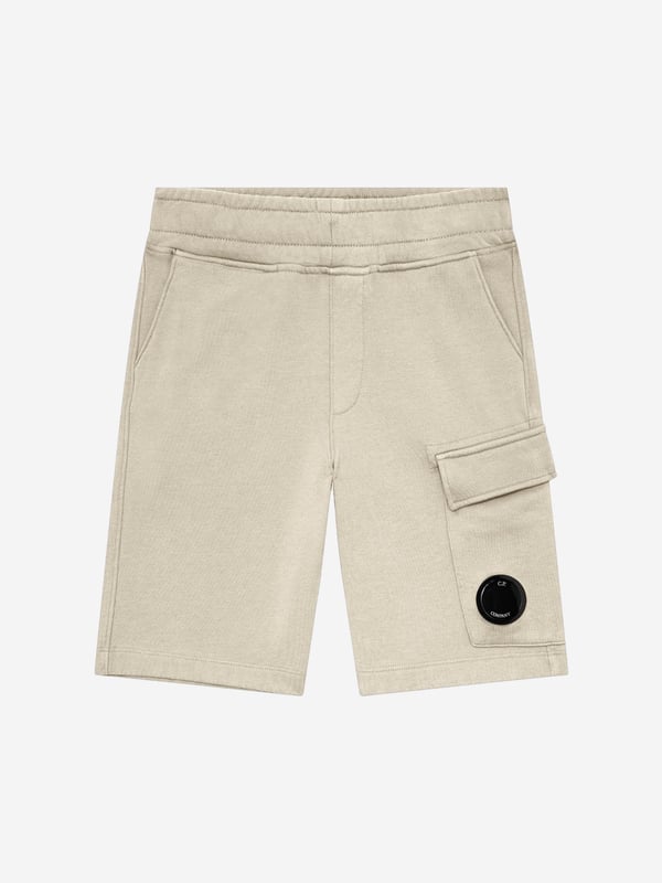 Introducing the Boys Cargo Shorts in Green by CP Company ‚ a stylish staple for AW2024 that every boy's wardrobe needs! **Military-Inspired Design:** Features functional pockets and robust stitching for a sharp, utilitarian appeal.   **Vibrant Green Hue:** Crafted in a rich, green colour that's versatile and eye-catching.   **Premium Fabric:** Constructed with high-quality materials for durability and comfort.   **Adjustable Fit:** Tailored with an adjustable waistband for growing boys.Elevate your child's fashion game with these luxurious cargo shorts ‚ perfect for every adventure this autumn and winter!