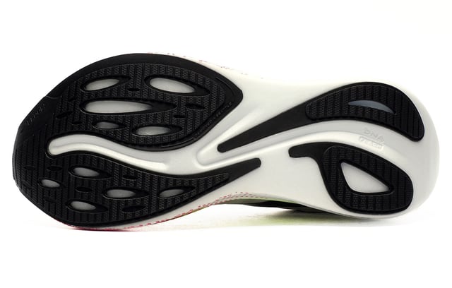 Featuring rapid roll technology that propels you forward for effortless transitions and a substantial, nitrogen infused midsole that returns energy to your stride whilst absorbing impact, the Books Hyperion Max is a responsive running shoe crafted to adapt to your movement and boost your running potential.
 Enhancing this high-performance design is a durable rubber outsole for optimal traction no matter where you are running ensuring protection wear after wear. 
 Finishing the shoes is an engineered breathable mesh upper, ventilating the foot throughout those long-distance runs ensuring feet stay cool and comfortable. 
 - Breathable textile upper
 - Nitrogen-infused DNA FLASH midsole
 - Durable rubber outsole with optimal traction 
 - Rapid Roll technology for fast transitions 
 - Secure lace fastening
 - Padded heel and ankle collar
 - Comfort cushioned footbed
 - Brooks branding