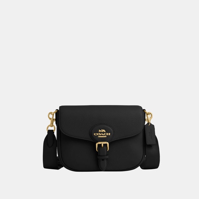 Lux Pebble Leather Amelia Saddle Bag Length 23.5cm,  Width 8.5cm, Height 17.5cm