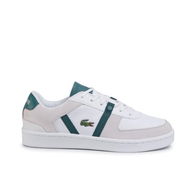 Lacoste Splitstep 120 1 SM Mens White Trainers Lacoste Splitstep 120 1 SM LaceUp White Suede Leather Men Trainers 39SMA0060 WG1