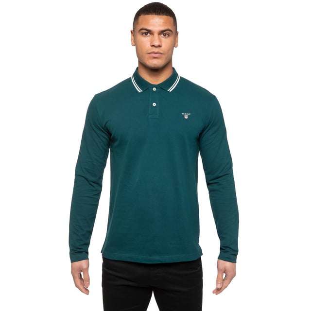 Gant Mens Long Sleeve Polo Shirts