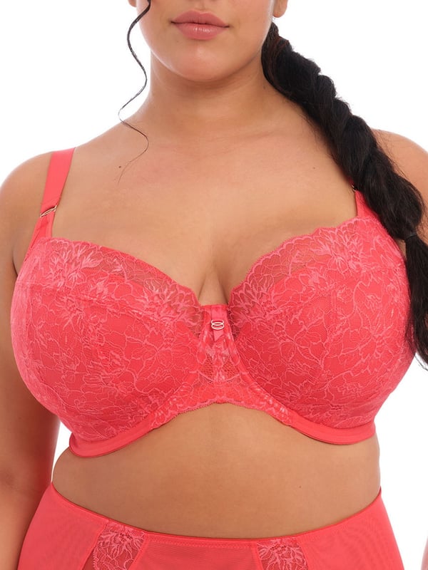 Brianna Padded Half Cup Bra. Convertible back. Vertical seams for lift. Stretch lace for ease of fit. Product is hand wash only.