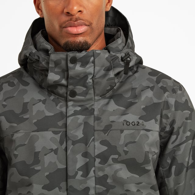 Freestyle Mens Ski Jacket Steel Grey Camo