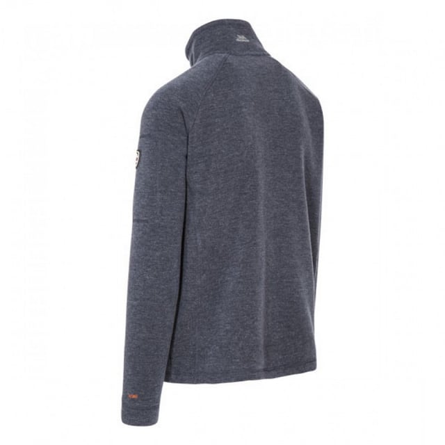 Gebreide gemêleerde fleece met een rug van gekookte wol Voorzijde met volledige rits en binnenzijde 2 onopvallende zakken met rits 1 zak met contrasterende rits op de mouw Kin bescherming Dubbellaags manchetten 100% Polyester Trespass Borstomvang Heren (ca.): S - 89-94cm, M - 96.5-101.5cm, L - 104-109cm, XL - 111.5-117cm, XXL - 117-122cm, 3XL - 122-127cm.